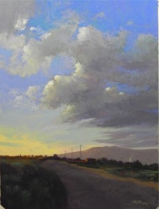 Taos Sunset #1, 24 x 18, Wallis Museum grade