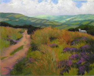 A Walk in Exmoor, 16 x 20, Pastelbord