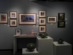 Wall display of smaller studies and The End of Main Street