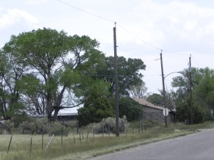 Color photo of house in northern New Mexico