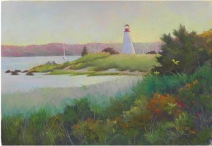 Ned's Point at Sunset, 15 x 22, BFK Rives 