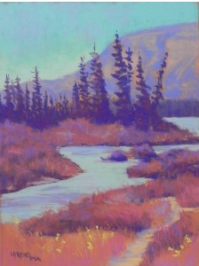 On the Athabaska, 16 x 12, pastelmat