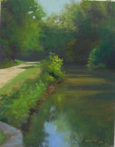 Towpath, Swain's Lock, 14 x 11, UART 400