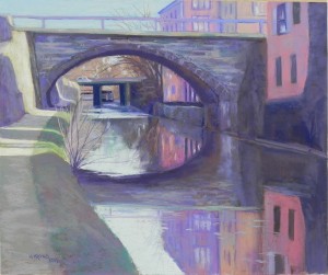 C&O Canal, Georgetown, #4, 20 x 24, Pastel premiere  400 white