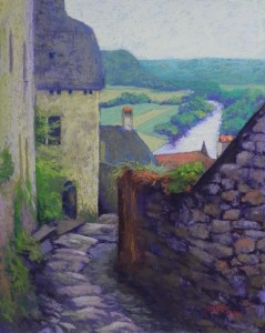 Above the Dordogne (Beynac), 16 x 20