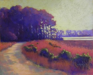 Marsh Walk, 20 x 24, BFK Rives and Colourfix Liquid Primer