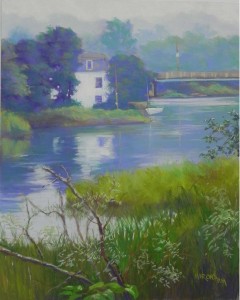 River House, 20 x 16, Pastelbord