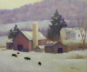 A Winter's Day, 20 x 24, Rives and Art Spectrum liquid primer