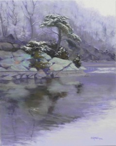 A Touch of White, 20" x 16" Pastelbord
