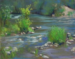 Stream Study--After, 11 x 14, UART