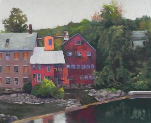 Abandoned Mill, Springfield, VT, 20" x 24", pastelmat