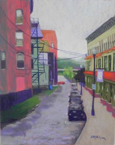 Back Street, Bellows Falls, 20" x 16", UART 320