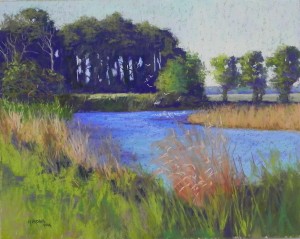 Chincoteague, #1, 16 x 20, UART 320 mounted board