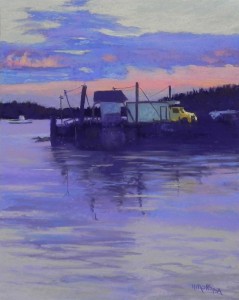 Stonington Sunset, 20 x 16, Pastel Premiere, 400 white