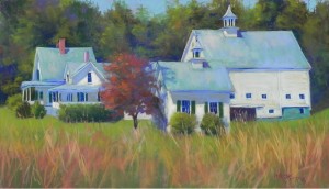 New Hampshire Farm, 14" x 24", Pastel Premiere Italian clay