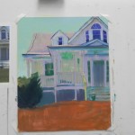 Initial painting of house