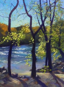 Dancing Trees on the Potomac, 24" x 18", UART 320