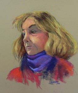 Self Portrait 2020, 20" x 16", Pastel Premiere Italian clay