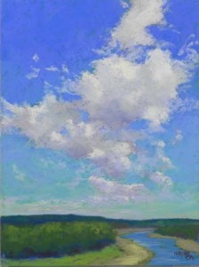 Clouds Over the Iowa River, 16" x 12", UART 320