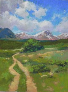 Rocky Mountain Path, 16" x 12", UART 320