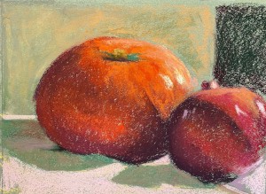 Autumn Still life 9 x 12, Canson Mi Teinte