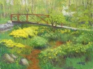 A Spring Walk, 12" x 16", UART 320 board