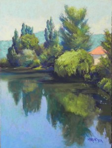 Summer on the Charente, 16" x 12", UART 320